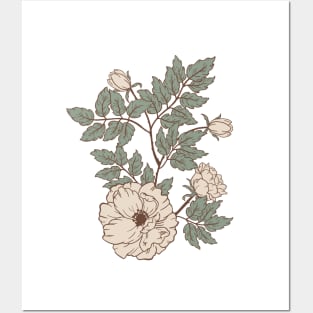 Rose branch Posters and Art